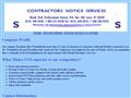 Contractors Notice Svc