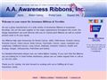 1891ribbons wholesale A A Awareness Ribbon Co Inc