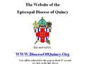 Diocese Of Quincy