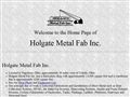 1730sheet metal fabricators Holgate Metal Fab Inc