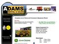 2172contractors equipment and supls renting Adams Rental and Sales
