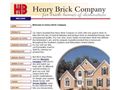 2034brick clay common and face wholesale Henry Brick Co