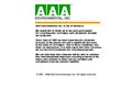 AAA Environmental Inc
