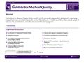 Institute For Medical Quality