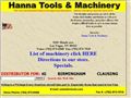 Hanna Tools and Machinery