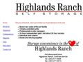 Highlands Ranch Self Storage