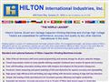 2283indstrlcoml machineryequip nec mfrs Hilton Intl Industries Inc